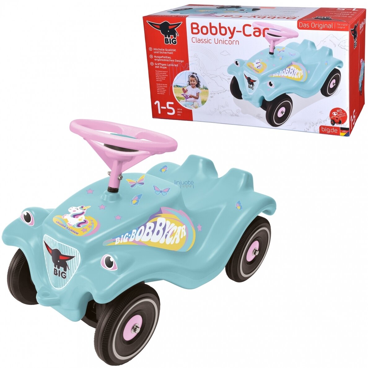 BIG BOBBY CAR CLASSIC RIDER SU KLAKSONU, VIENARAGIS, 56138 BIG BOBBY CAR CLASSIC RIDER SU KLAKSONU, VIENARAGIS, 56138
