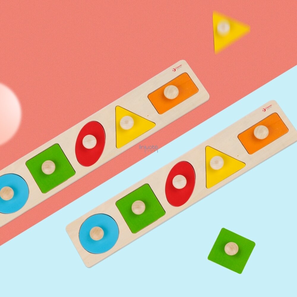 CLASSIC WORLD MONTESSORI DĖLIONĖ VAIKAMS, SKIRTA MOKYTIS FORMŲ FIGŪROS SPALVOS 7 EL., CW3644 1 CLASSIC WORLD MONTESSORI DĖLIONĖ VAIKAMS, SKIRTA MOKYTIS FORMŲ FIGŪROS SPALVOS 7 EL., CW3644 1