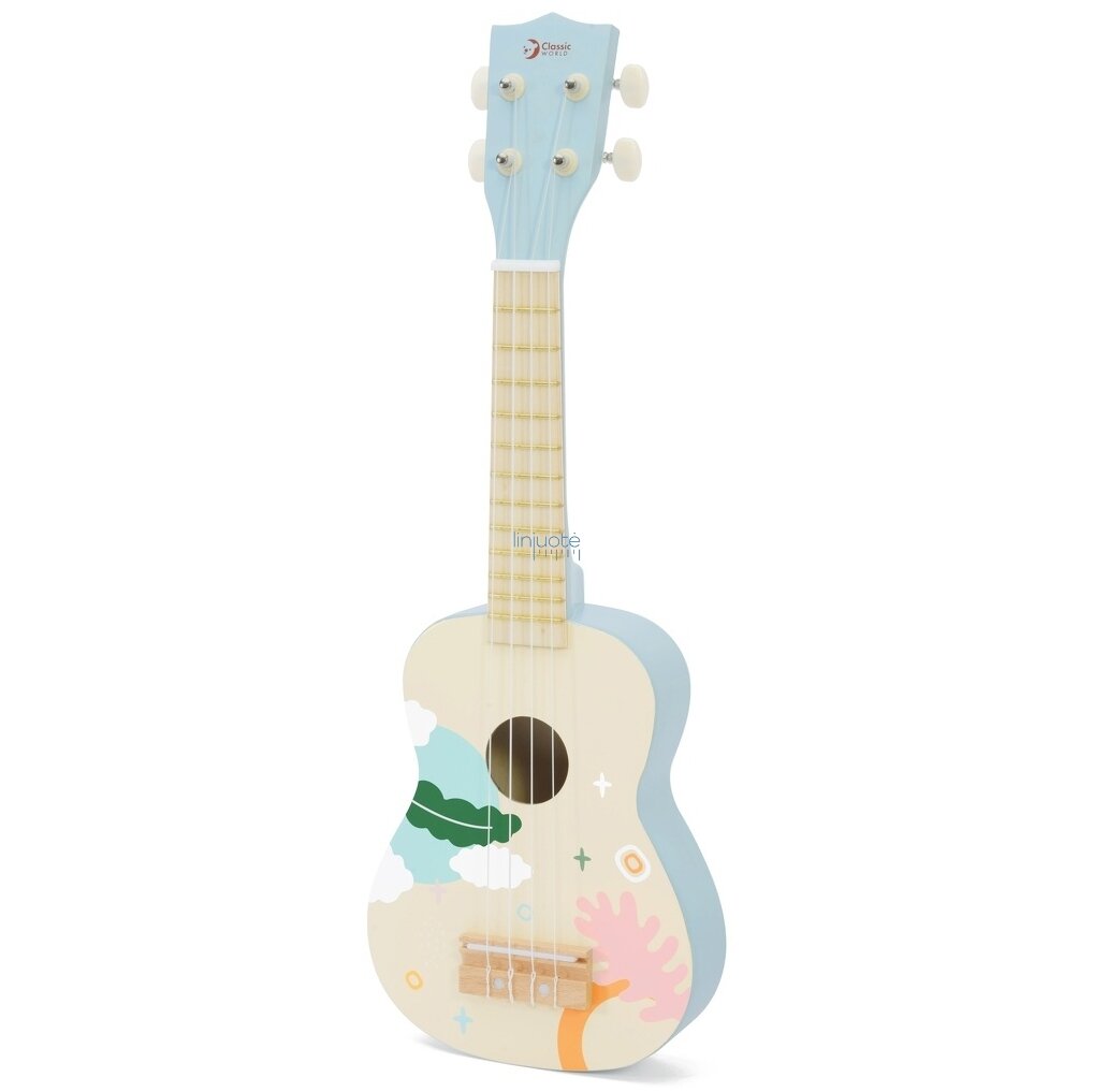 CLASSIC WORLD MEDINĖ UKULELĖ, VAIKIŠKA GITARA, MĖLYNA, CW40560 7 CLASSIC WORLD MEDINĖ UKULELĖ, VAIKIŠKA GITARA, MĖLYNA, CW40560 7