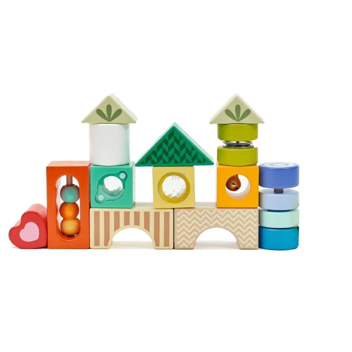 Mediniš kaladėlių rinkinys MONTESSORI 14 el. CW54174 3