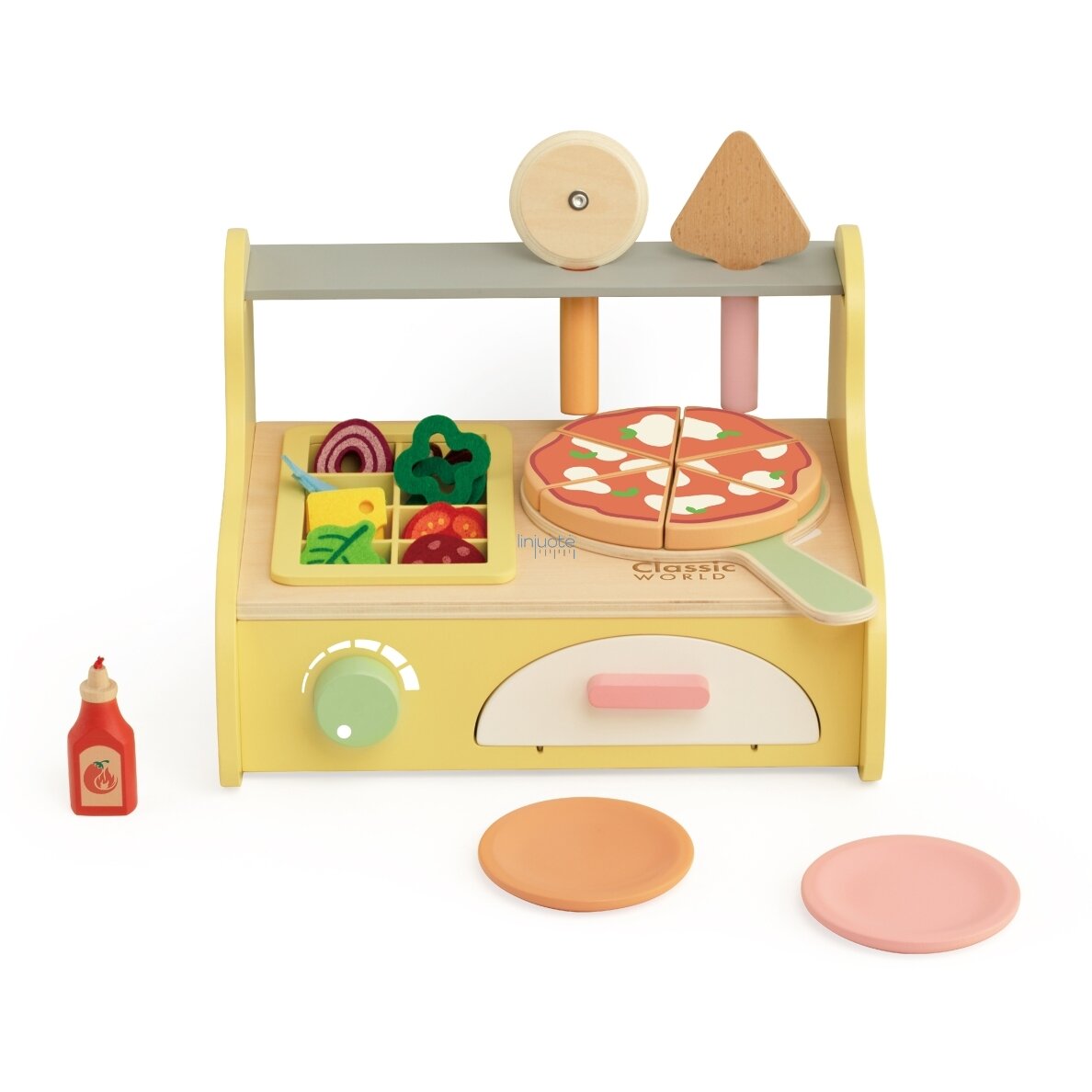 CLASSIC WORLD MEDINĖ PICOS KEPTUVĖ OVEN PIZZA 3+ FSC, CW50590 4