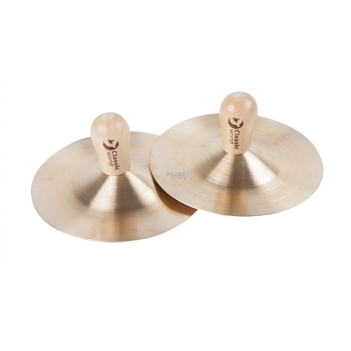 CLASSIC WORLD MUZIKOS INSTRUMENTAS -  LĖKŠTĖS,15 CM, 2 VNT., CW40513