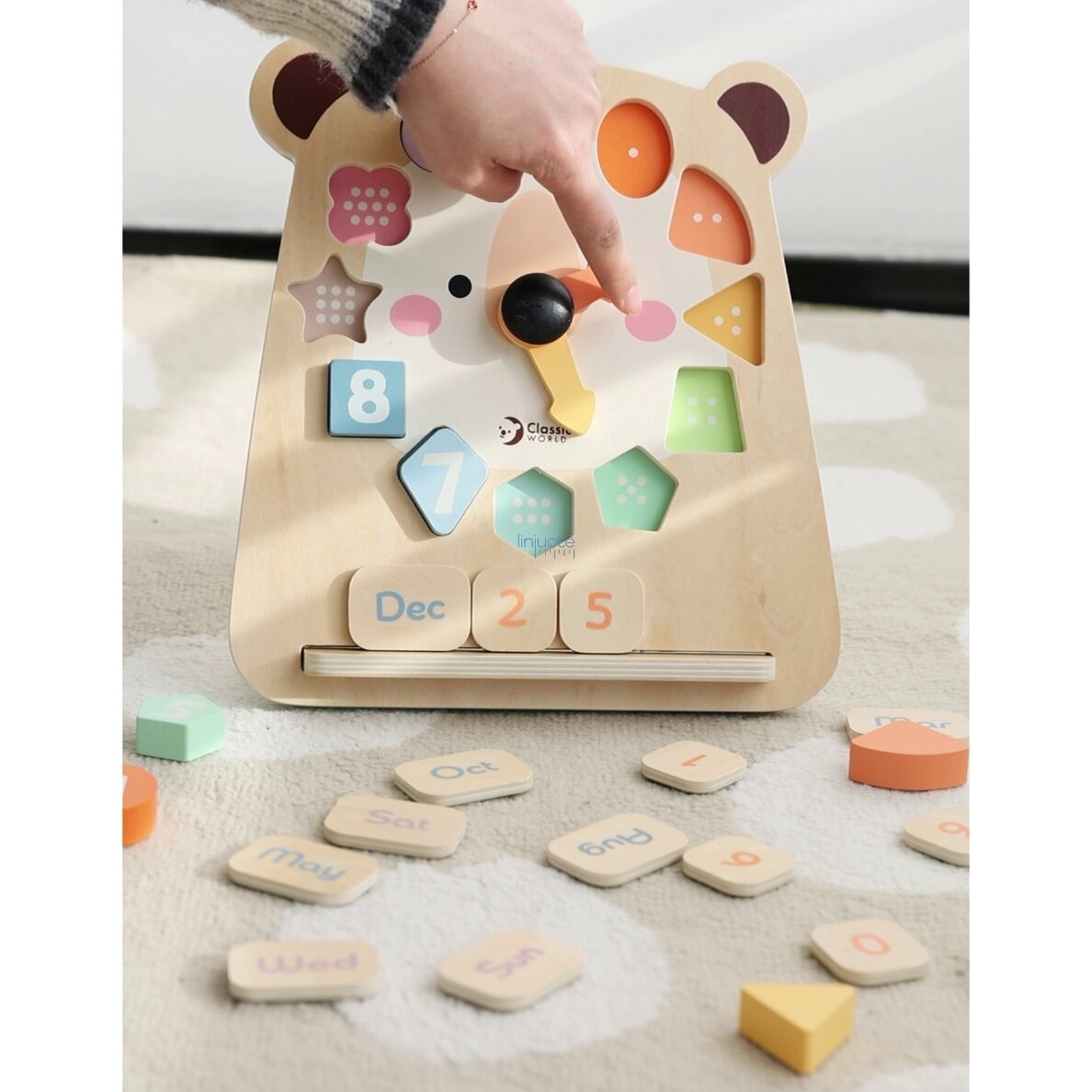 CLASSIC WORLD LAIKRODIS MEŠKIS MONTESSORI EDUKACINIS 3V1 MOKYMASIS LAIKO, SKAIČIAVIMO IR DATŲ, CW20277 3 CLASSIC WORLD LAIKRODIS MEŠKIS MONTESSORI EDUKACINIS 3V1 MOKYMASIS LAIKO, SKAIČIAVIMO IR DATŲ, CW20277 3