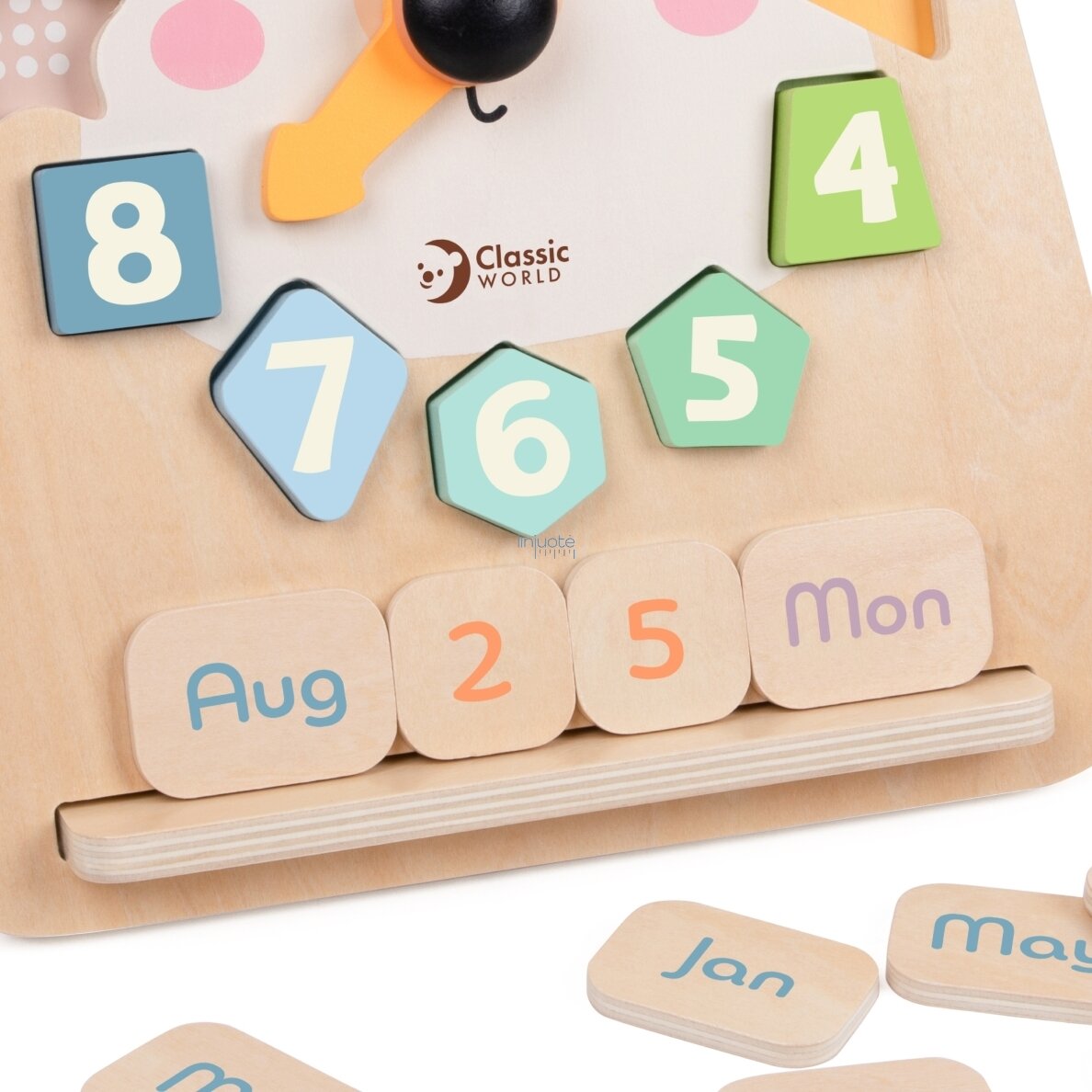 CLASSIC WORLD LAIKRODIS MEŠKIS MONTESSORI EDUKACINIS 3V1 MOKYMASIS LAIKO, SKAIČIAVIMO IR DATŲ, CW20277 8 CLASSIC WORLD LAIKRODIS MEŠKIS MONTESSORI EDUKACINIS 3V1 MOKYMASIS LAIKO, SKAIČIAVIMO IR DATŲ, CW20277 8
