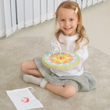 PASTELINĖS MANDALA MONTESSORI DĖLIONĖS MOZAIKOS GĖLĖS, CW20261