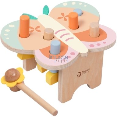 CLASSIC WORLD PASTELINIS MONTESSORI DRUGELIS SU PLAKTUKU, CW20269 CLASSIC WORLD PASTELINIS MONTESSORI DRUGELIS SU PLAKTUKU, CW20269
