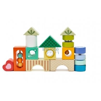 Mediniš kaladėlių rinkinys MONTESSORI 14 el. CW54174 3