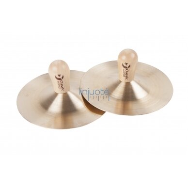 CLASSIC WORLD MUZIKOS INSTRUMENTAS - LĖKŠTĖS, 9 CM, 2 VNT, CW40509 CLASSIC WORLD MUZIKOS INSTRUMENTAS - LĖKŠTĖS, 9 CM, 2 VNT, CW40509