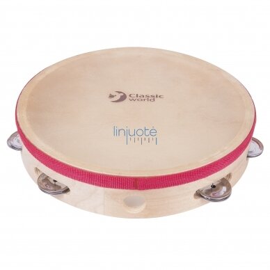 MEDINIS TAMBURINAS, 25 CM, CW40514 MEDINIS TAMBURINAS, 25 CM, CW40514