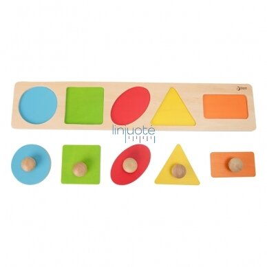CLASSIC WORLD MONTESSORI DĖLIONĖ VAIKAMS, SKIRTA MOKYTIS FORMŲ FIGŪROS SPALVOS 7 EL., CW3644 CLASSIC WORLD MONTESSORI DĖLIONĖ VAIKAMS, SKIRTA MOKYTIS FORMŲ FIGŪROS SPALVOS 7 EL., CW3644