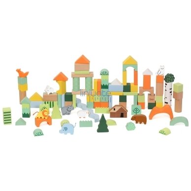 CLASSIC WORLD MEDINIŲ BLOKELIŲ RINKINYS MIŠKO PASAULIS 100 EL., CW20273 3 CLASSIC WORLD MEDINIŲ BLOKELIŲ RINKINYS MIŠKO PASAULIS 100 EL., CW20273 3
