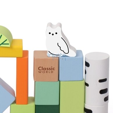 CLASSIC WORLD MEDINIŲ KALADĖLIŲ MIŠKO PASAULIS RINKINYS 50 EL., CW20272 4 CLASSIC WORLD MEDINIŲ KALADĖLIŲ MIŠKO PASAULIS RINKINYS 50 EL., CW20272 4