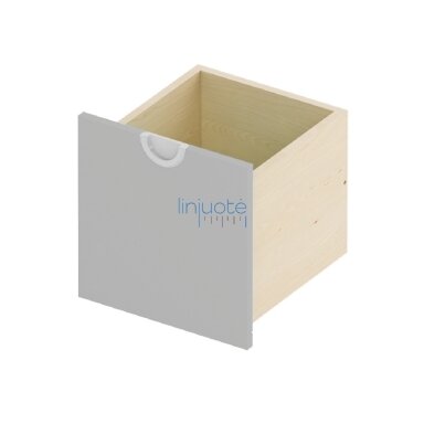 Cubo stalčius. Siauras aukštas. Pilkas