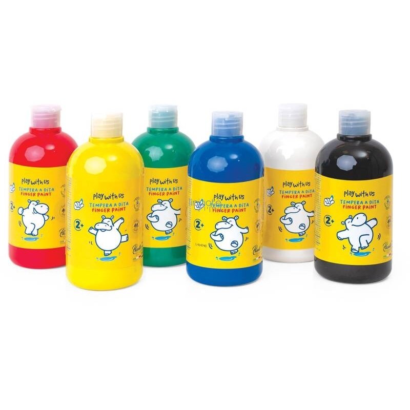Dažai tapybai pirštais. 6 x 0,5 l Dažai tapybai pirštais. 6 x 0,5 l