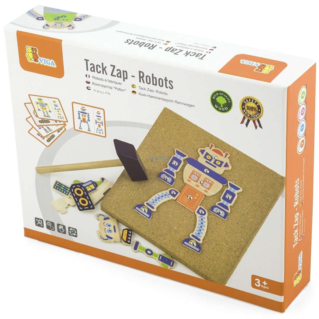 Žaidimas su plaktuku "Robotas - 45 elementai", 50335 7 Žaidimas su plaktuku "Robotas - 45 elementai", 50335 7