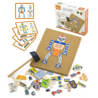 Žaidimas su plaktuku "Robotas - 45 elementai", 50335 Žaidimas su plaktuku "Robotas - 45 elementai", 50335
