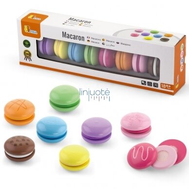 MEDINIAI SPALVOTI PJAUSTOMI "MACARONS'AI", 8 VNT, 50807 MEDINIAI SPALVOTI PJAUSTOMI "MACARONS'AI", 8 VNT, 50807