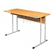 Dvivietis mokyklinis reguliuojamo aukščio stalas LIN30110+ST