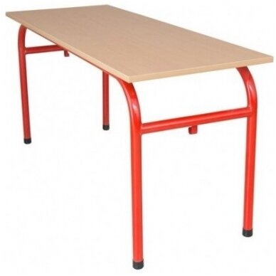 Dvivietis mokyklinis stalas. reg. aukščio. skirtingų spalvų B9037 1