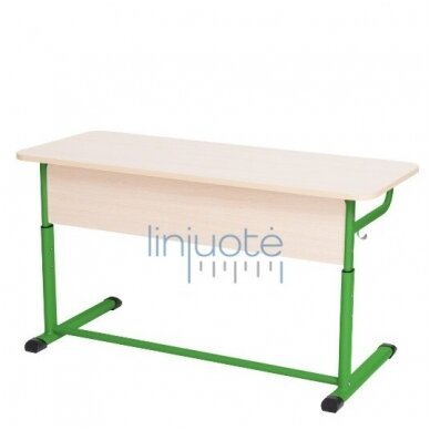 Divvietīgs skolas galds, zaļš rāmis, 6308392 Divvietīgs skolas galds, zaļš rāmis, 6308392