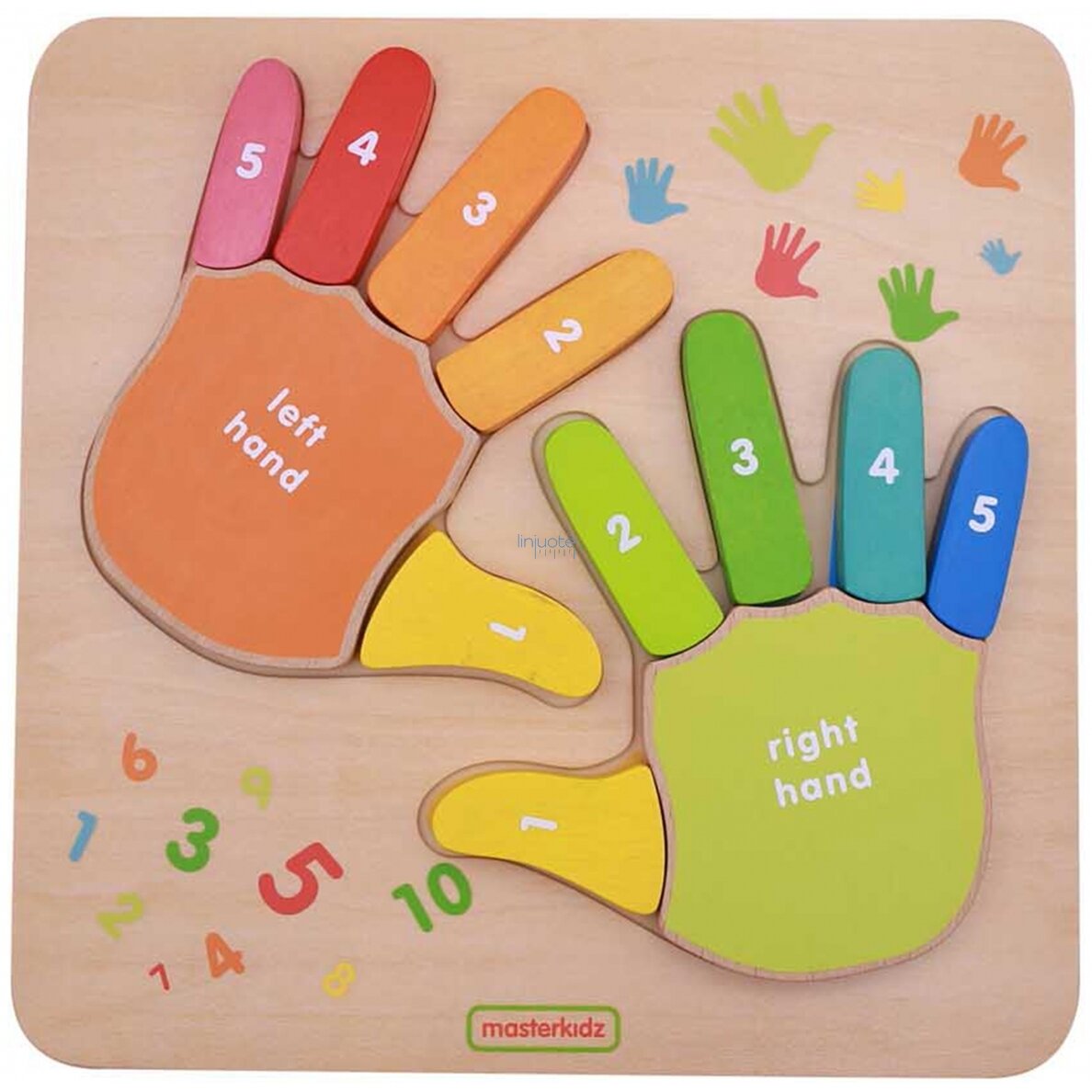 Mokomoji edukacinė priemonė "Skaičiavimas ant pirštų" MASTERKIDZ, MK01733 1