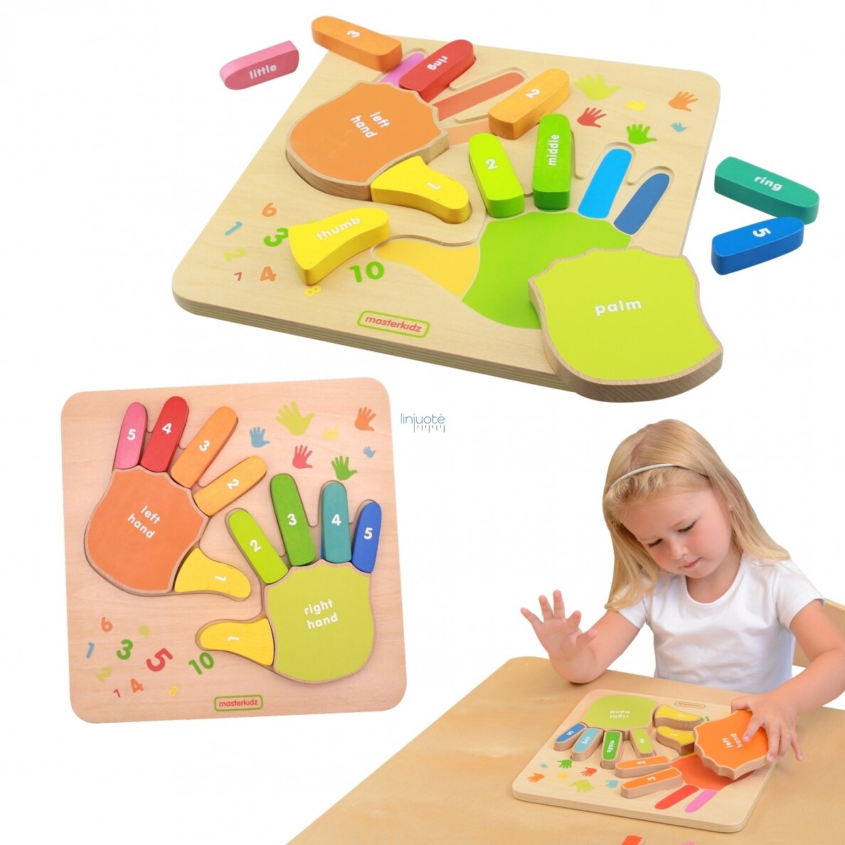 Mokomoji edukacinė priemonė "Skaičiavimas ant pirštų" MASTERKIDZ, MK01733