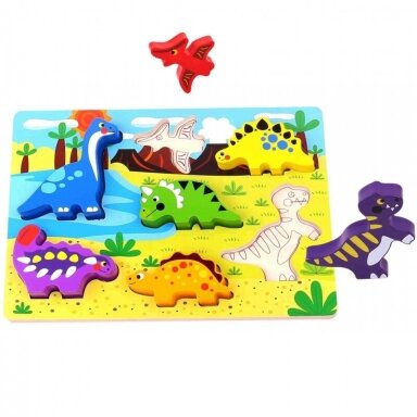 EDUKACINĖ 3D DĖLIONĖ "DINOZAURAI", TKC392