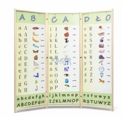 Edukacinė širma „Abėcėlė“, LINI14 Edukacinė širma „Abėcėlė“, LINI14