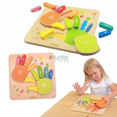 Mokomoji edukacinė priemonė "Skaičiavimas ant pirštų" MASTERKIDZ, MK01733