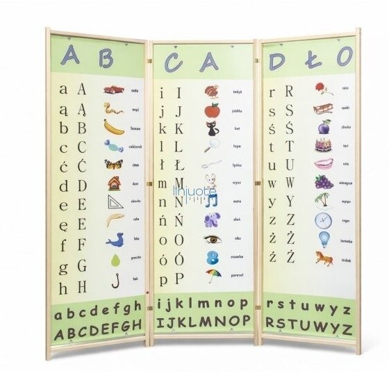 Edukacinė širma „Abėcėlė“, LINI14 Edukacinė širma „Abėcėlė“, LINI14