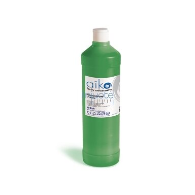Ekologiški dažai Aiko, talpa 0,5 litro, šviesiai žali