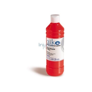 Ekologiški dažai Aiko, talpa 0,5 litro, raudoni Ekologiški dažai Aiko, talpa 0,5 litro, raudoni