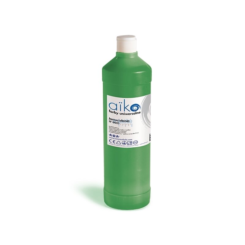 Ekologiški dažai Aiko, talpa 0,5 litro, šviesiai žali