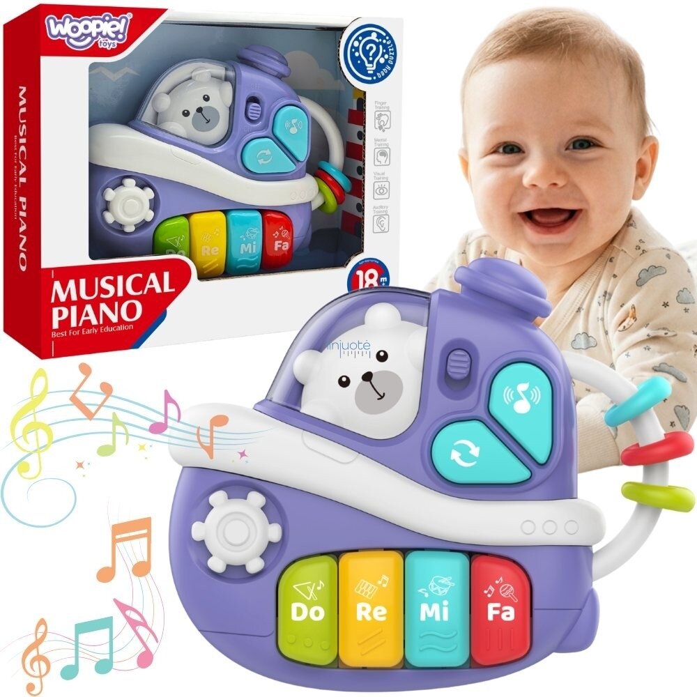 WOOPIE BABY Interaktyvus muzikinis pianinas Laivas