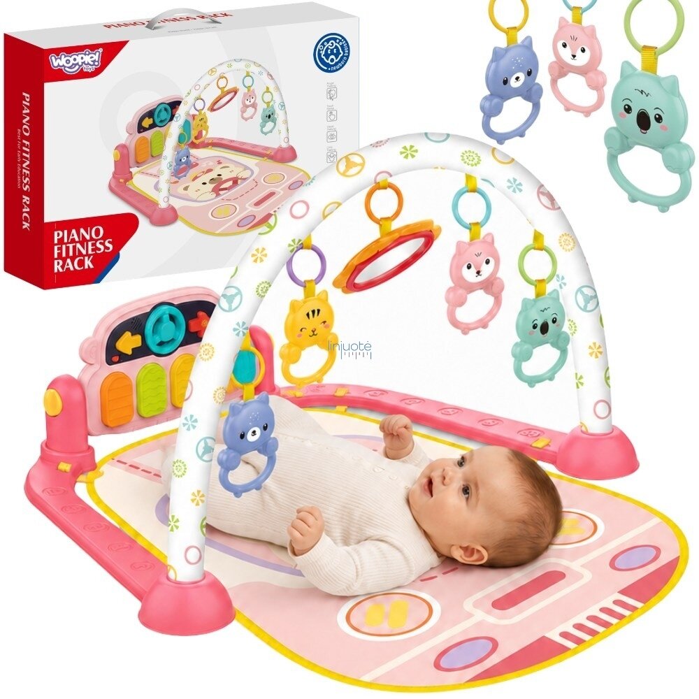 WOOPIE BABY Interaktyvus edukacinis kilimėlis su pianinu kūdikiams 3in1