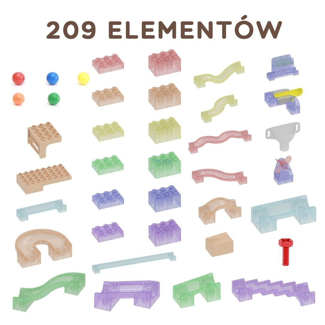 MASTERKIDZ Konstrukcinis Rinkinys Rutulio Takas STEM Lenta 209 elementų 6 MASTERKIDZ Konstrukcinis Rinkinys Rutulio Takas STEM Lenta 209 elementų 6