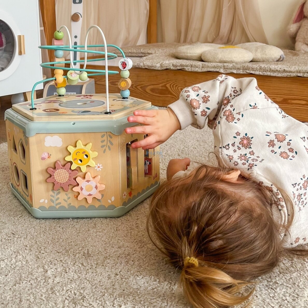 TOOKY TOY Interaktyvus medinis Montessori šešiakampis atidaromas dėžutės tipo žaislas 5 TOOKY TOY Interaktyvus medinis Montessori šešiakampis atidaromas dėžutės tipo žaislas 5