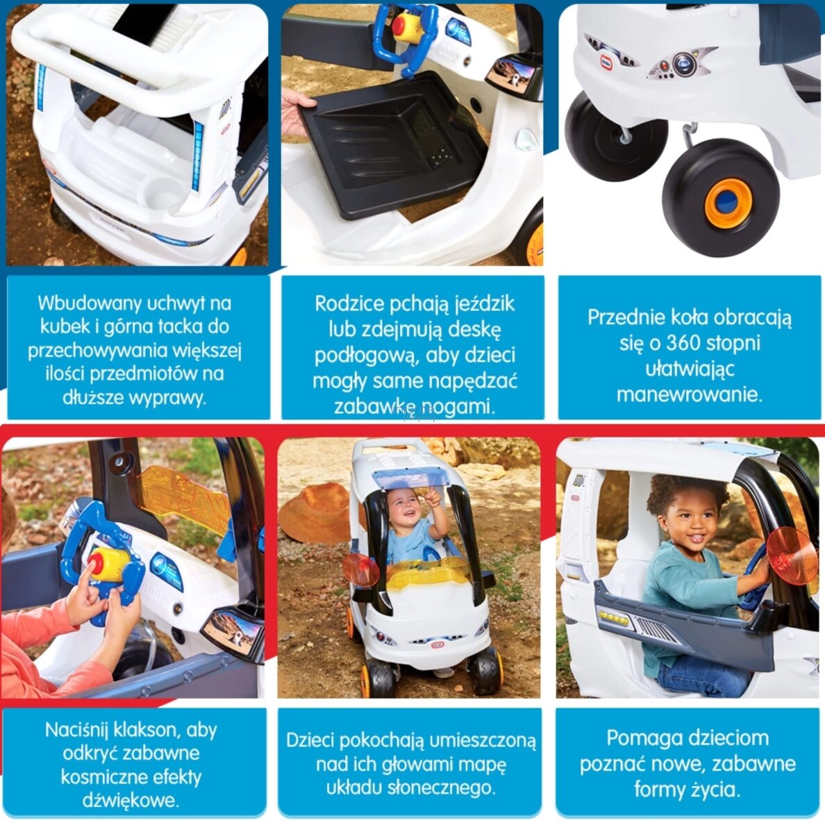 LITTLE TIKES Važinėjimasis Cozy Coupe – Kosminis Visureigis 2 LITTLE TIKES Važinėjimasis Cozy Coupe – Kosminis Visureigis 2