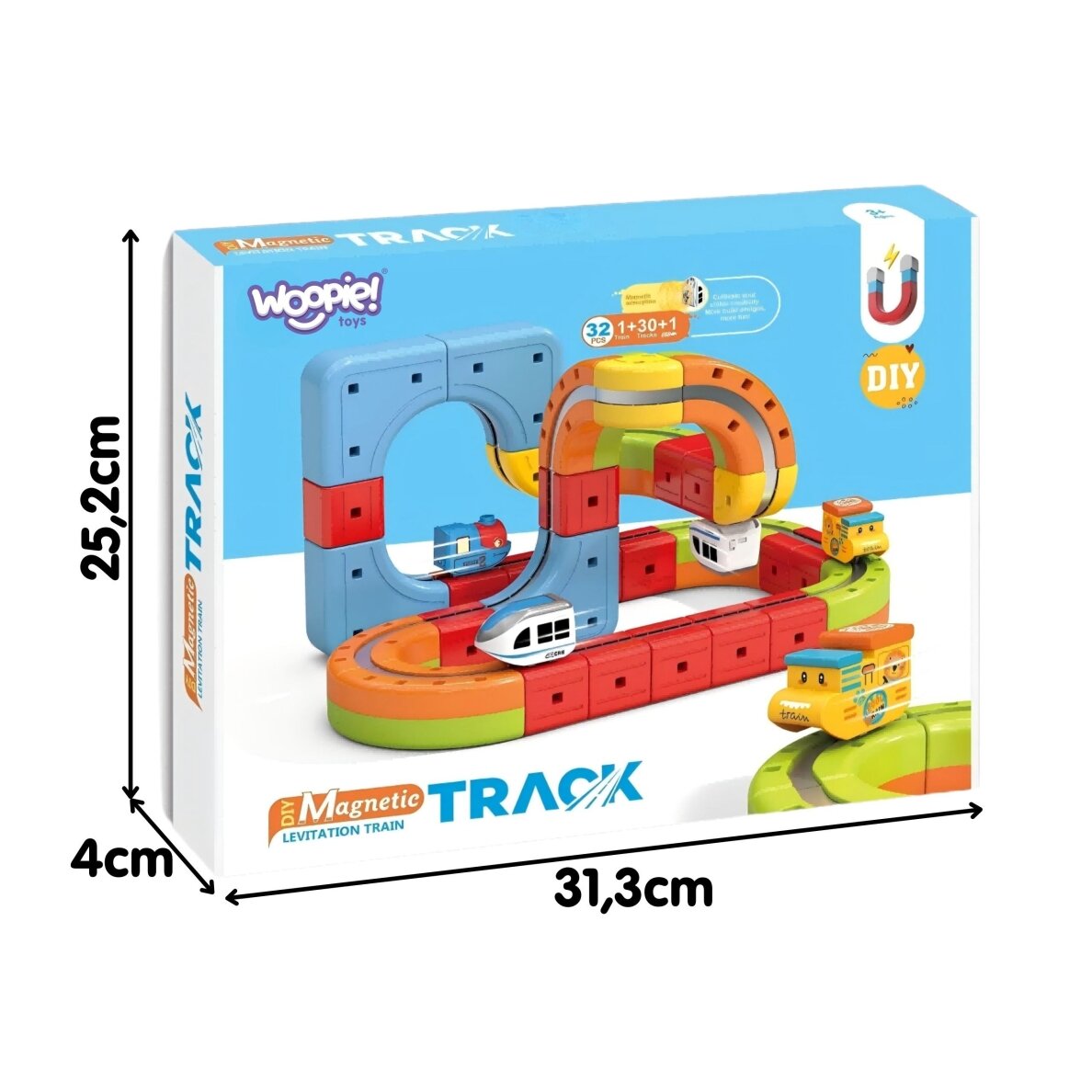 WOOPIE Magnetinės kaladėlės Levituojantis trasa 32 el. 7 WOOPIE Magnetinės kaladėlės Levituojantis trasa 32 el. 7