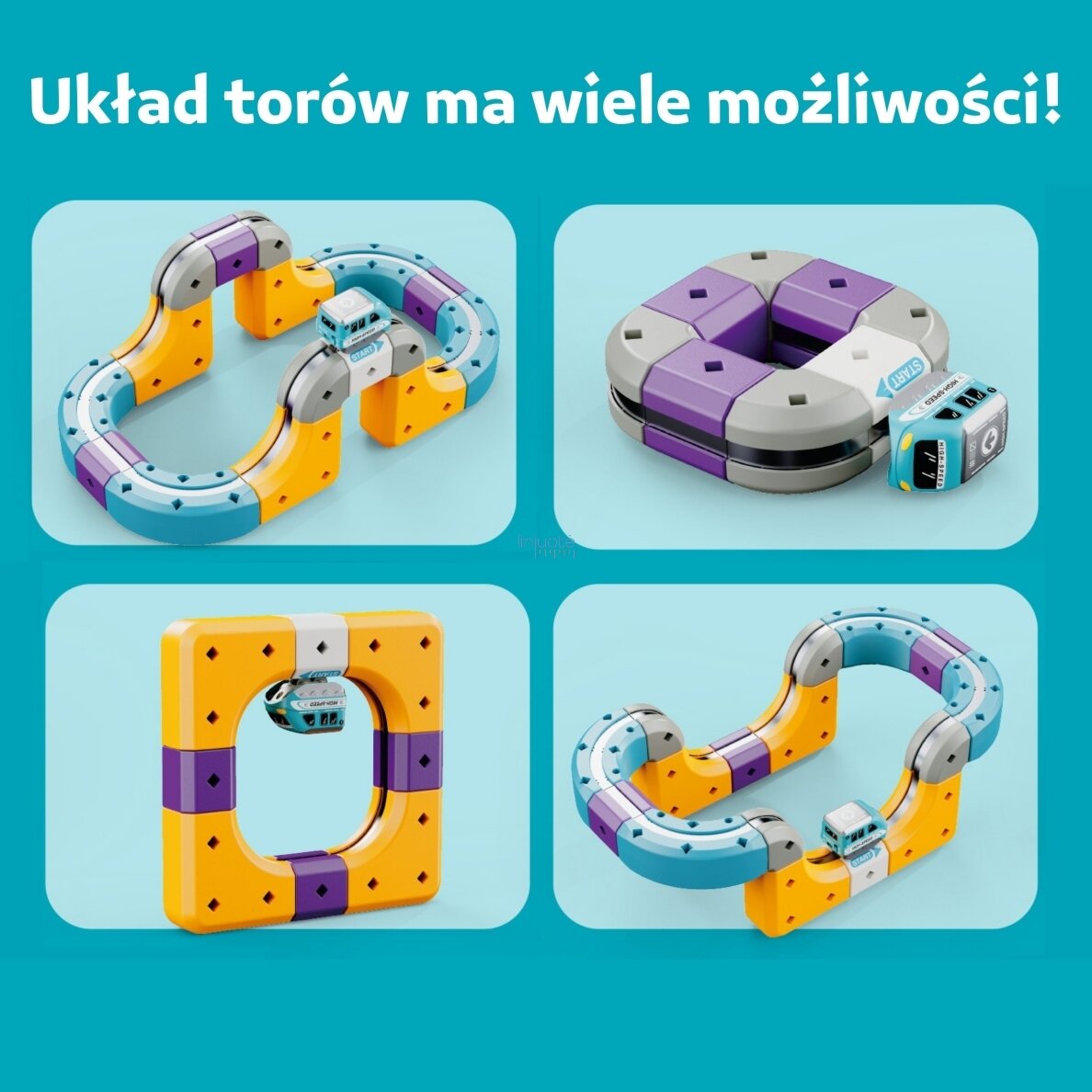 WOOPIE magnetinis konstravimo rinkinys – geležinkelio trasa su traukos efektu, 38 el. 4