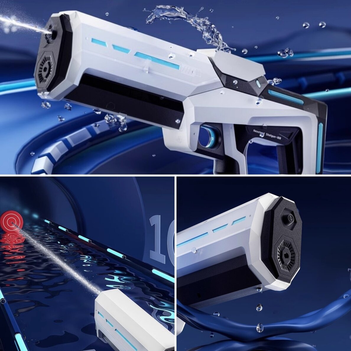 WOOPIE Elektrinis vandens pistoletas automatinis blasteris 3