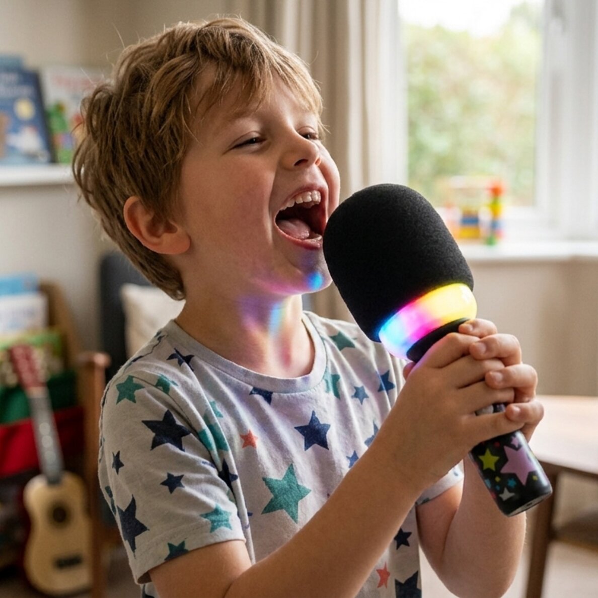 WOOPIE Belaidis karaoke mikrofonas su garsiakalbiu juodas BT 2 WOOPIE Belaidis karaoke mikrofonas su garsiakalbiu juodas BT 2