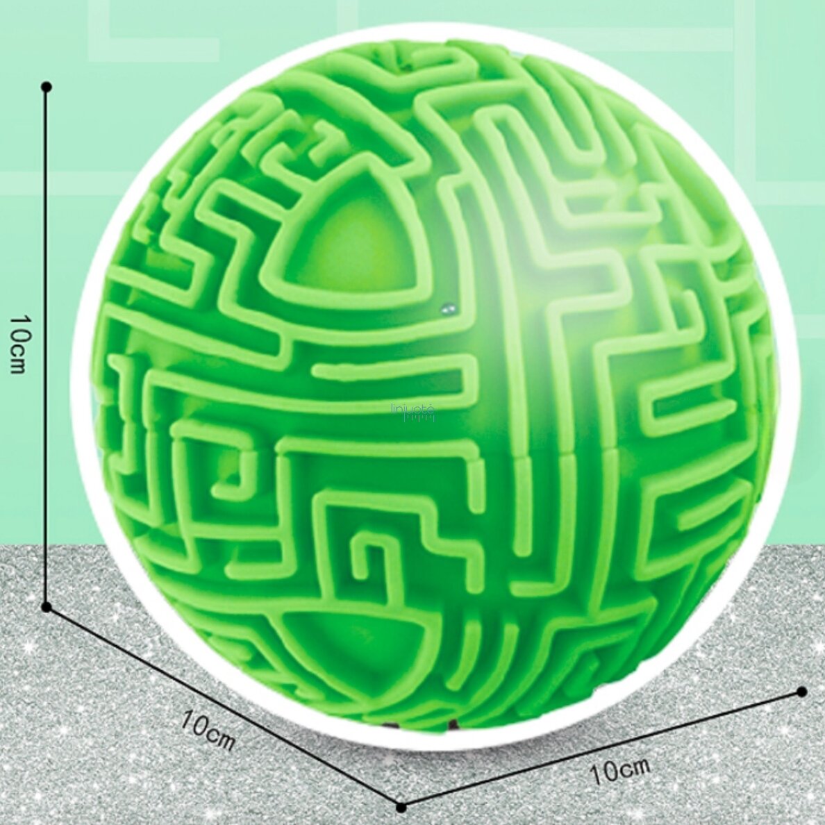 Žalias 3D labirinto kamuolys, 58625 6