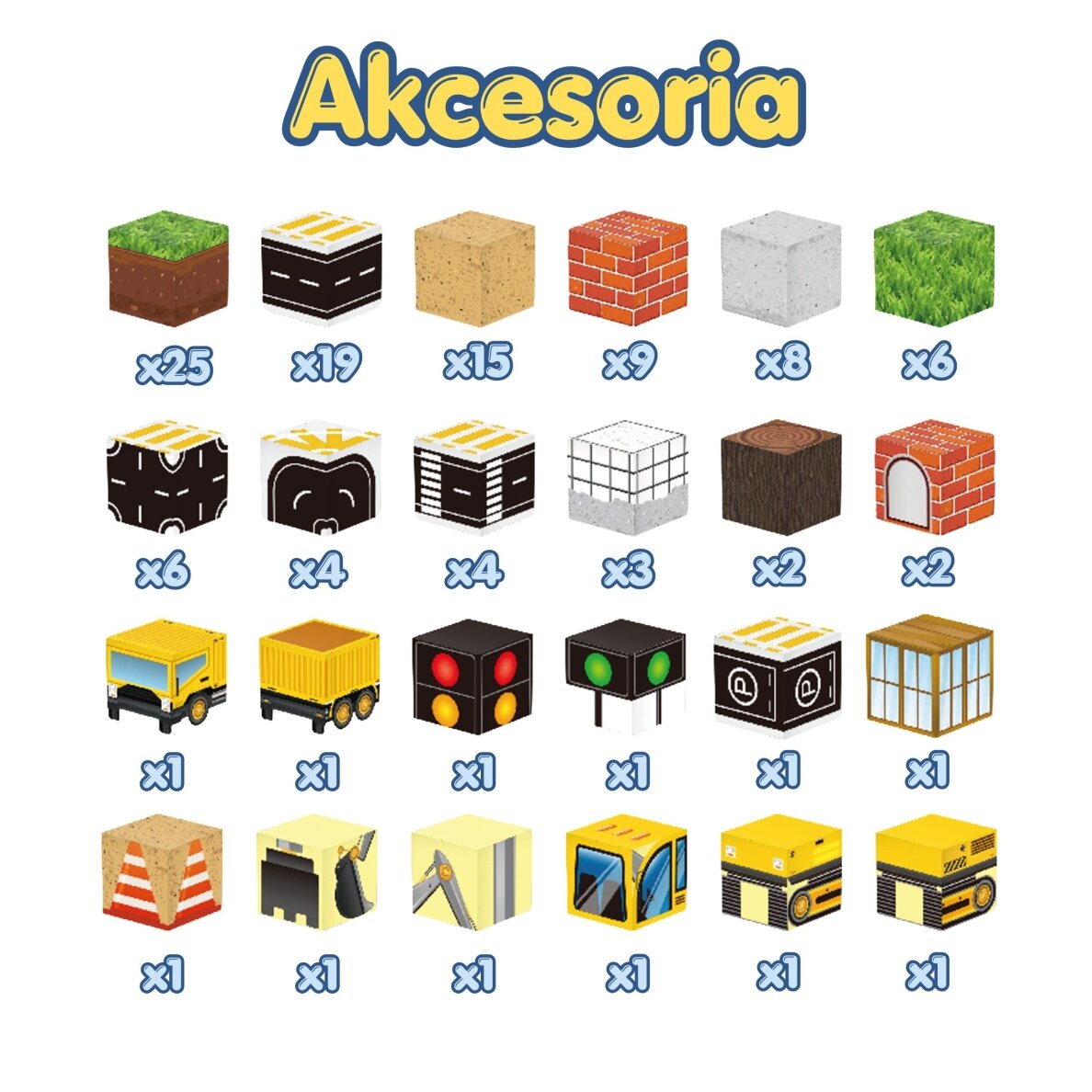 WOOPIE Magnetiniai konstrukciniai blokeliai Statybų aikštelė 115 el. 3 WOOPIE Magnetiniai konstrukciniai blokeliai Statybų aikštelė 115 el. 3