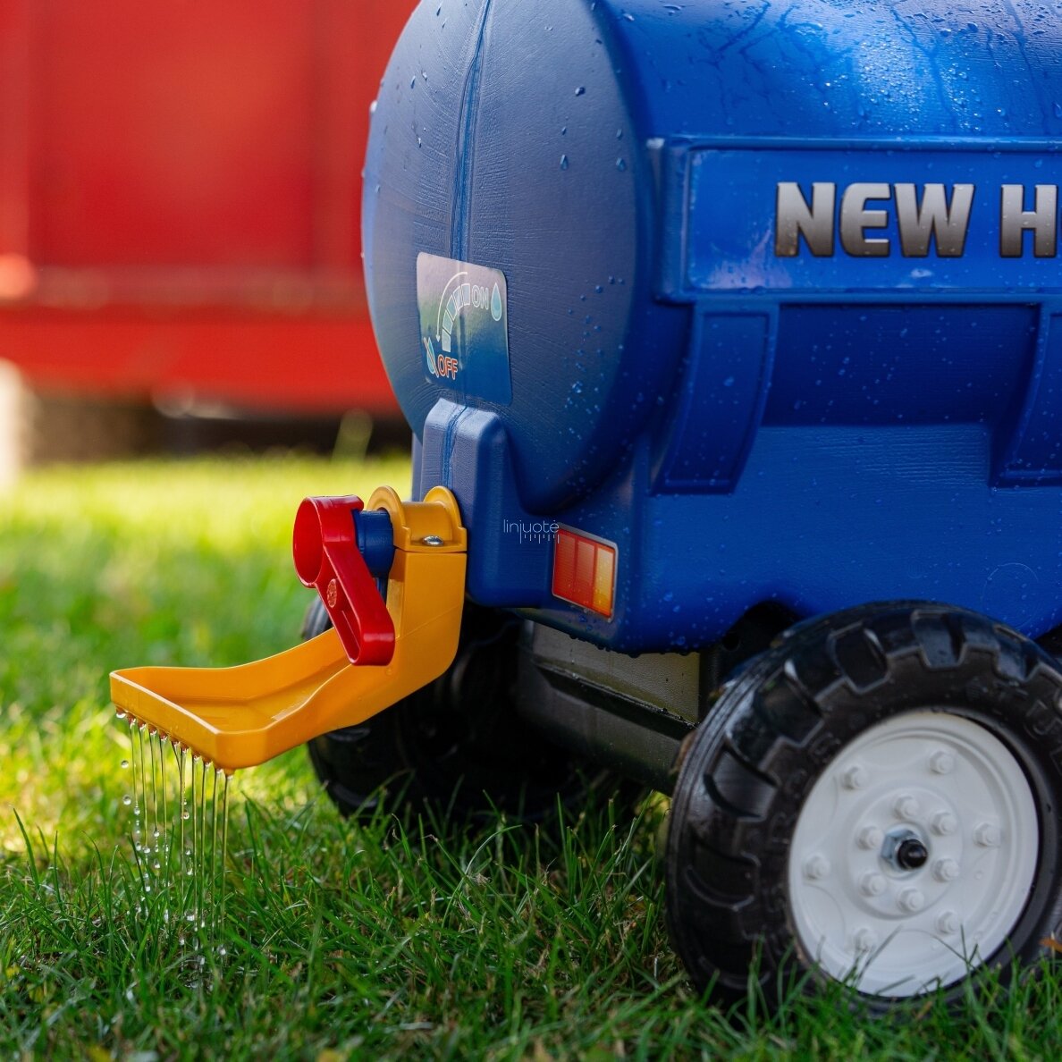 FALK New Holland Paspiriama / Pedalinė Cisterninė Priekaba su Kranu Vaikams – Mėlyna, 943NH 3