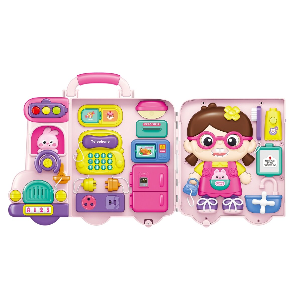 WOOPIE Interaktyvi manipuliacinė lenta Busy Car lagaminas 3in1 Garsas Šviesa 4 WOOPIE Interaktyvi manipuliacinė lenta Busy Car lagaminas 3in1 Garsas Šviesa 4