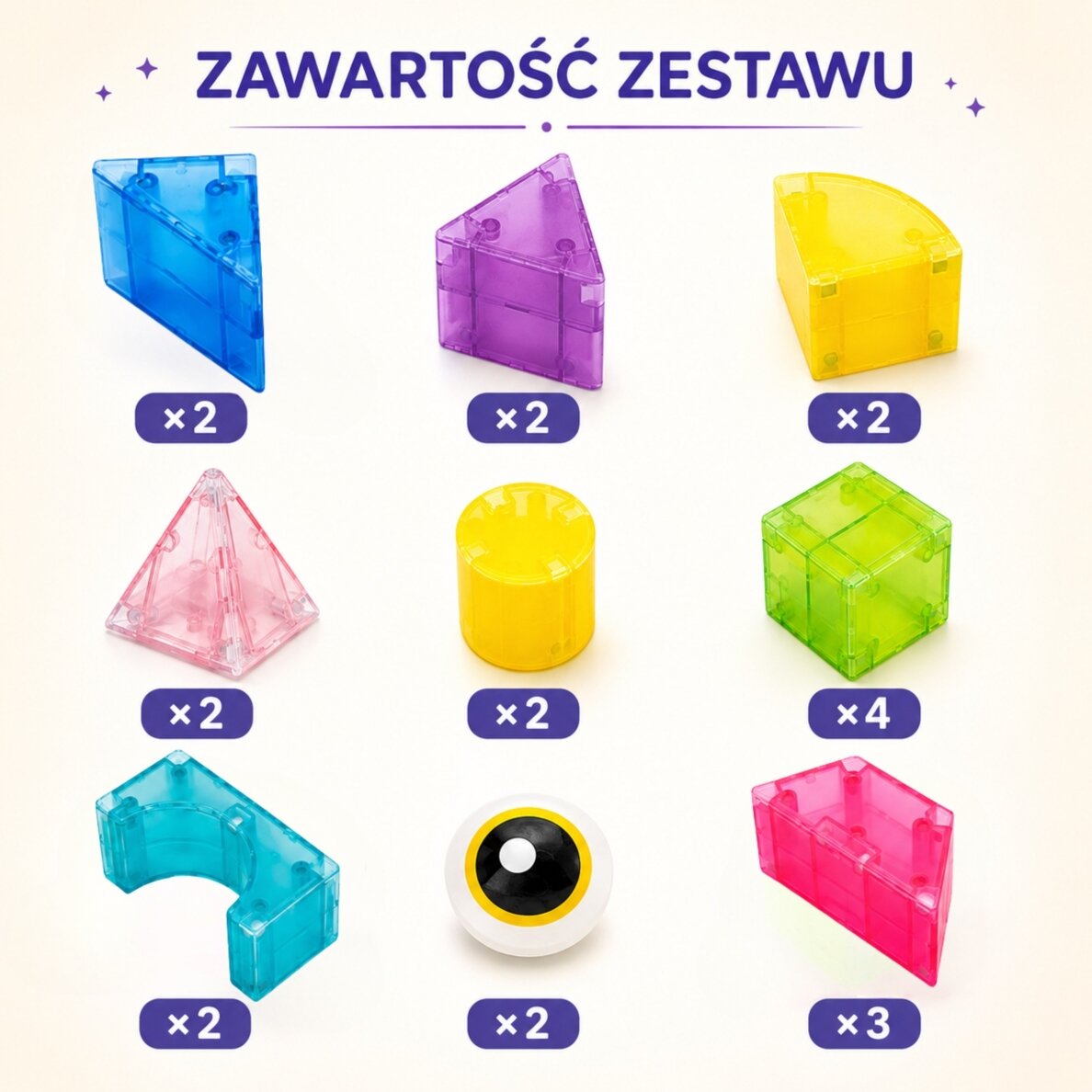 WOOPIE Magnetinės kaladėlės 21el M Block Kūrybinės Edukacinės Dovana 3D 2 WOOPIE Magnetinės kaladėlės 21el M Block Kūrybinės Edukacinės Dovana 3D 2