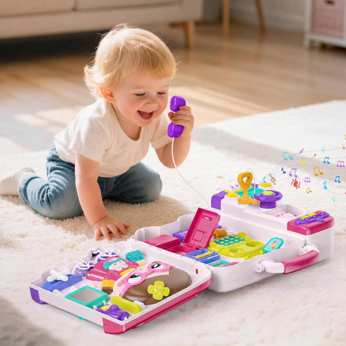 WOOPIE Interaktyvi manipuliacinė lenta Busy Car lagaminas 3in1 Garsas Šviesa 1 WOOPIE Interaktyvi manipuliacinė lenta Busy Car lagaminas 3in1 Garsas Šviesa 1