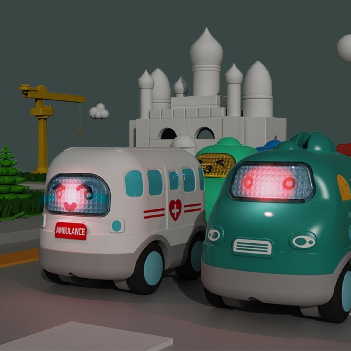 WOOPIE BABY Interaktyvus greitosios pagalbos automobilis Ambulansas Garso efektai Šviesos 2 WOOPIE BABY Interaktyvus greitosios pagalbos automobilis Ambulansas Garso efektai Šviesos 2