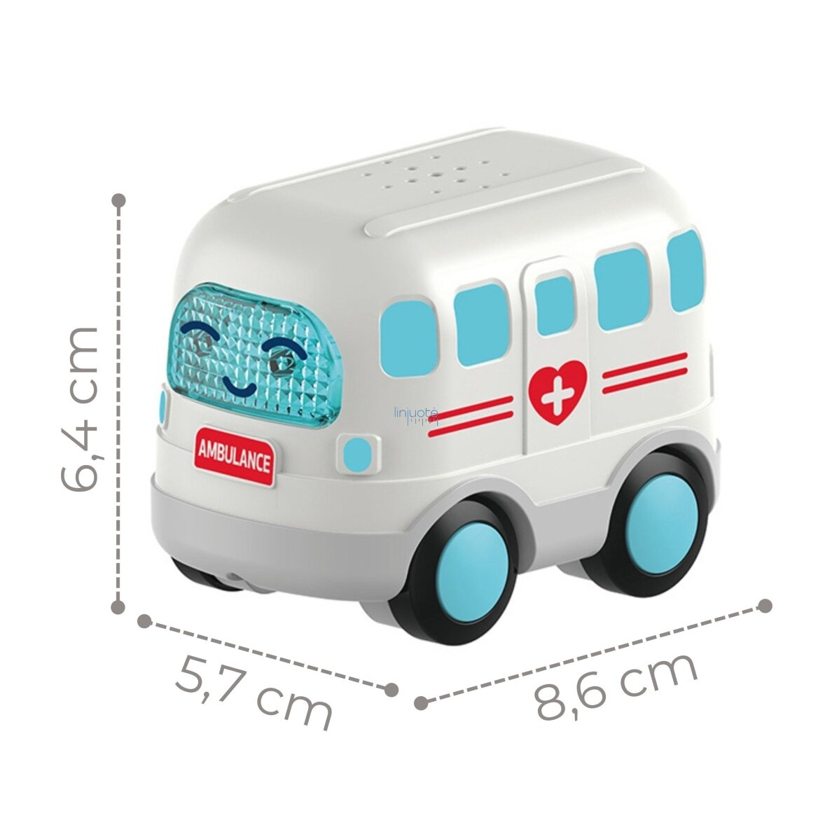 WOOPIE BABY Interaktyvus greitosios pagalbos automobilis Ambulansas Garso efektai Šviesos 5 WOOPIE BABY Interaktyvus greitosios pagalbos automobilis Ambulansas Garso efektai Šviesos 5